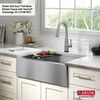30&rdquo; Workstation Undermount&nbsp;Single Bowl&nbsp;16 Gauge Stainless Steel&nbsp;Farmhouse Apron Front Kitchen Sink&nbsp;with&nbsp;WorkFlow&trade; Ledge and Accessories